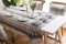 Lanqinglv Streifen Tischdecke 110x170cm Abwaschbar Grau Weiß Gestreiften Baumwolle und Leinen Tischtuch Rechteck Couchtisch Tischdecke Gartentischdecke Küchentischabdeckung (GY,110x170)