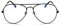 MIGOO Unisex Vintage Pilotenbrille Blaulichtfilter Metall Rahmen Retro Brillenfassungen Lesung Gläser Dekor Mode Geek/Nerd Brille