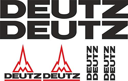 DeutzSponsor Set Logo Schriftzug Sponsor Set ca. 30 x 20cm Aufkleber,Sticker,Decal,Autoaufkleber,UV&Waschanlagenfest,Profi-Qualität,Wandtattoo