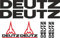 DeutzSponsor Set Logo Schriftzug Sponsor Set ca. 30 x 20cm Aufkleber,Sticker,Decal,Autoaufkleber,UV&Waschanlagenfest,Profi-Qualität,Wandtattoo