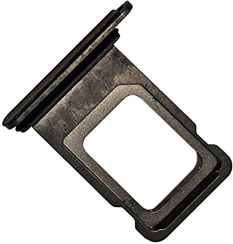 Simkartenhalter für iPhone XS Max, Original Ersatzteil, Dunkel-Grau (Single SIM Version)