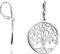 SOFIA MILANI - Boucles d'Oreilles pour Femme en Argent 925 - Boucles d'Oreilles Pendantes avec Motif en Forme Arbre de Vie - 20788