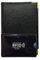 LOLUNA® Porte Carte didentité et permis de Conduire + étui Carte RFID, Petit Format Compact, Fin et Plat en Cuir (Noir/RFID)