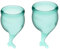 Satisfyer, Menstruationstasse, 'Feel Secure - Menstrual Cup Set', 2 Stück, 15 & 20 ml, wiederverwendbar, nachhaltig, einfache Reinigung, Farbe: mint