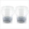 The Ultimate Clear Transparent Car Wash Bucket 20L (5 Gallons) (2 Buckets and 2 Grit Guards)