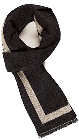 MELIFLUOS DESIGNED IN SPAIN Schal für Herren, wendbar, elegant, klassisch, Kaschmir-Feeling, Schals für Frühling, Herbst und Winter (TA08-18)