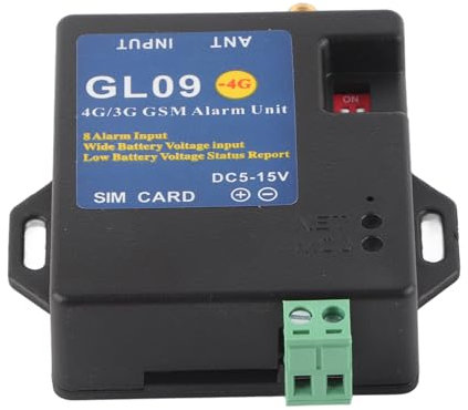 Módulo de alarma 4G / 3G / GSM, 8 canales de detección de alarma, sistema de alarma antirrobo DC 5-16V, host de alarma de teléfono SMS, para seguridad en el hogar, almacenes(Versión europea)