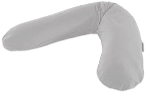 Das Original Theraline Stillkissen inkl. Bezug Dinkelfüllung Grau Bamboo