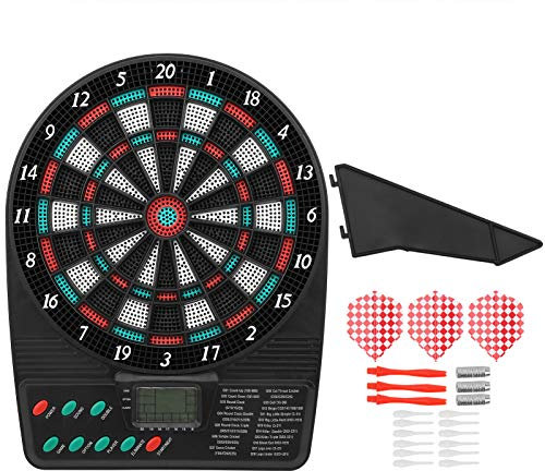 Hztyyier Elektronisches Dartscheiben-Set, LCD-Display, Automatische Dartscheibe mit 21 Pfeilen, Unterhaltungsspiel für die Party-Bar-Familie((Elektronisches Ziel))