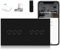 BSEED Zigbee Doppelt Dimmer Schalter Alexa WIFI Berührung Wandschalter Glasscheibe Dimmerschalter Alexa/Tuya/Google kompatible Glas(ZigBee Hub Erforderlich) Schwarz