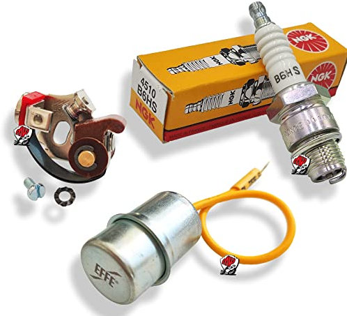 KIT PUNTINE CONDENSATORE CANDELA VESPA 50 SPECIAL N L R S SS PIAGGIO ORIGINALI