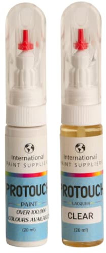 PROTOUCH CAR PAINT PERFECT MATCH BY COLOUR CODE ANY CAR MANUFACTURER AVAILABLE IN SPRAY AEROSOL TOUCH UP BOTTLE PEN WITH BRUSH (20ML PAINT + CLEAR LACQUER PEN)