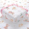 Hivia Musselin Decke 6 Lagig Kuscheldecke Baby Baumwolle 110 x 110 cm Musselin Babydecke Wickeldecke Weiche Decke für Badetuch,Kinderdecke Neugeborene Unisex (Rosa Kaninchen)