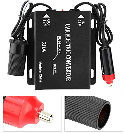 BOROCO 24V a 12V trasformatore 20a convertitore di alimentazione per auto step down trasformatore da 24V a 12V tipo di accendisigari