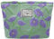 Torytoe Kosmetiktasche, Kulturtasche Segeltuch Mäppchen Make Up Schminktasche Lila Blumen Waschtasche Travel Cosmetic Organizer Portable Kulturbeutel Multifunktionaler Reisen Kulturtasche für Damen