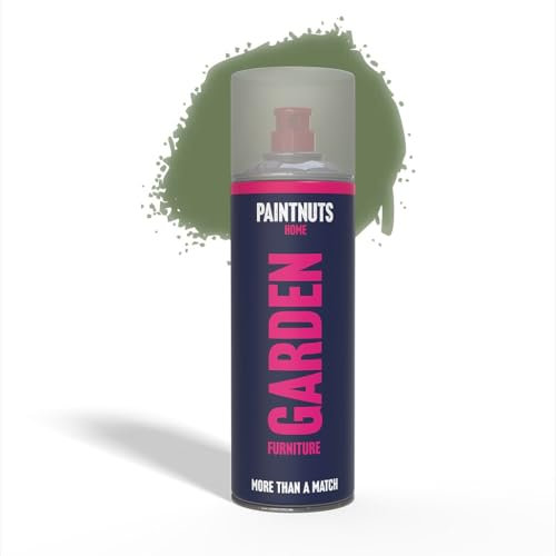 Paintnuts Garden Furniture Paint - RAL-6011 - RESEDA GREEN Satin 400ml Spray Can