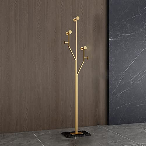 Goldene Standgarderobe für Schlafzimmer, Kleidung, Boden, Wäscherei, Metallbügel, Garderobe, Schuhschrank, Möbel (Argento Hellgrau)
