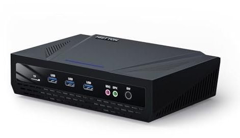 HISTTON Mini PC, Mikrocomputer mit Core i7-10870H (8 Kerne, 16 Threads, bis zu 5,0 GHz), 32GB DDR4 512GB M.2 SSD, Mini Desktop Computer 4K | DP | HD | Typ-C | WiFi 5 | BT4.2 | Mini Computer Windows 11