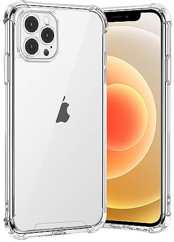 gueche Compatible with iPhone 12 Pro Max Case, Crystal Clear Phone Cover, Anti-Scratch and Shock-Absorption, Stay Original beauty of your phone,Basic Case for iphone 12 Pro Max Hülle Coque funda