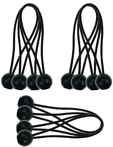 COHEALI 25st Hüpfring Mit Ball Camping Zubehör Baldachin Elastisches Bungee-Kabel Campingzubehör Elastisches Seil Kugelkopf-Bungee-Seil Seil Für Camping Trampolin Dribbeln Fitness Emulsion
