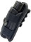 Tactical Flashlight Pouch Holster, Rotatable Flashlight Holder Belt Clip Tactical Torch Carry Case with 360 Degree Carabiner Reel Clip for Outdoor Hunting Camping Hiking (Black)