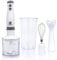 SUPERLEX 4 in 1 Handheld Blender & 2 Speed Control and Turbo Setting,700W Immersion Blender with Whisk,700ML Measuring Mug, 500ML Chopper, BPA Free,Food Processor