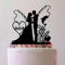 We Still Do Fishing Cake Topper Bride And Groom With Date Or Initials Acrylic Wedding Anniversary Cake, 6-7.8 Inch Funny Novelty