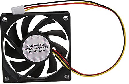 Knadgbft Ventilateur interne 12 V 3 broches pour PC 70 x 70 x 15 mm