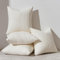 Topfinel Kissenbezug 50x50 Creme Weiß 4er Set Cord körnig Kissenbezüge Kissenhülle Dekokissenbezug Sofakissen Couchkissen für Sofa Schlafzimmer Wohnzimmer Balkon Kinder flauschig