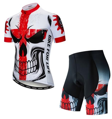 WEIMOSTAR Radtrikot für Herren, durchgehender Reißverschluss, Renntrikot, Fahrradbekleidung, Breite: 11 cm, Large