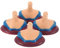 JOINPAYA Mini-Schaufensterpuppen-Büste 4 Stück Puppenhaus-Schmuckbüste Miniatur-Halsketten-Display-Halter Kunststoff-Staffelei Schaufensterpuppen-Schmuckhalter Rack-Organizer Für