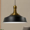 bamyum Asletl Long-Knob Hängelampe Industrial Vintage Ø41 cm, Küchenlampe Hängend Vintage, Pendelleuchte Esstisch Vintage, Hängelampe Esstisch, Wohnzimmerlampe, Pendelleuchte Schwarz Weiß Metall