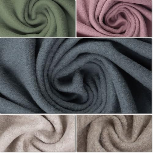 Weicher Walkloden | Walkstoff | MERINO | 100% gekochte Schurwolle | Meterware | ab 50 cm (rauchblau)