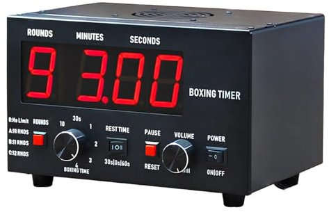 ZHIXUMM Minuterie D'Intervalle De Boxe, Minuterie NuméRique De Gymnastique, Minuterie De Course à LED, Minuterie D'EntraîNement à Intervalles De LED pour La Maison, Le Garage Et L'ExtéRieur