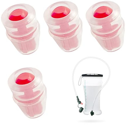 hoeslaw Valve de rechange, buses d'hydratation en silicone compatibles avec Camelbak Osprey, gaine souple de qualité professionnelle pour les amateurs de randonnée en plein air (rouge)