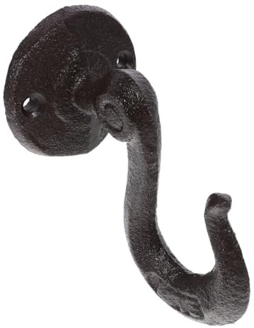 Zerodeko Wandhaken Aus Gusseisen Für Garage Schwerlastfähig Zum Aufhängen Von Werkzeugen Und Gartengeräten Rustikales Design Für Balkon Und Wandmontage Praktische Aufbewahrungslösung