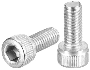 QUARKZMAN M5-0,8x12 Bulloni a Testa Esagonale 50pz Viti a Esagono Incassato in Acciaio Inossidabile 304 per Biciclette da Strada Bici Montagna Auto Moto