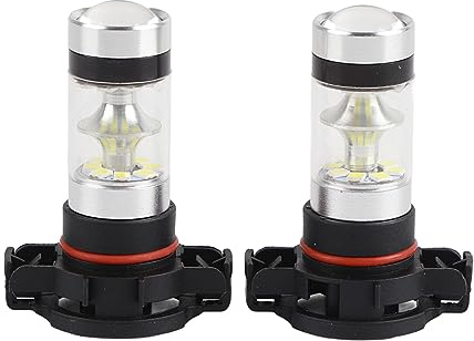 CFTGIW 2 st 12-24 V 100 W 6 000 K lysande LED-dimljus vit bil 2504 PSX24W LED-lampa för 2015–2018 för dimljus dagsljus