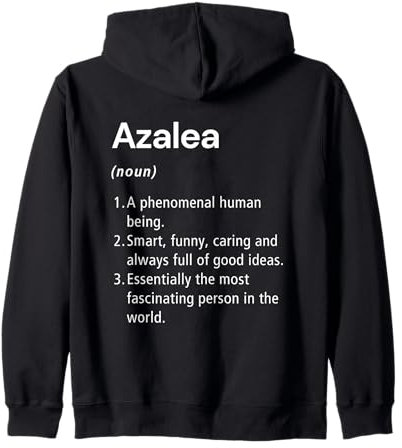 Azalea Name Definition Funny Dictionary Zip Hoodie