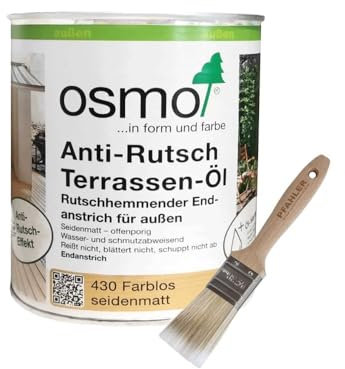 Osmo Anti-Rutsch Terrassen-Öl 430 Farblos Ideal für viele Holzarten (2,5 Liter)