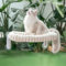 GUUSII HOME Hamac Chat Fenetre Panier Perchoir Transat Suspendu Pliable Support Etagere Cododo Lit pour Coussin Petite et Grande Chats Tapis Réversible Lavable en Machine 54 * 30cm (Blanc, M)