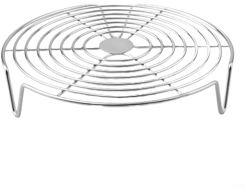 YJDOORPLAY Edelstahl-Küchen-Dampfgarer-Gestell, Mehrzweck-Koch-Dampfeinsatz, für Knödel, Gemüse, Eier, Schnellkochtopf, kompatibel mit verschiedenen Töpfen (20 cm)