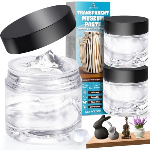 Museum Gel 170g, museum putty, masilla de gel extraíble, cera de masilla, despegable, excelente adherencia, para superficies secas y lisas, de metal, cerámica, vidrio, plástico, antigolpes y caídas