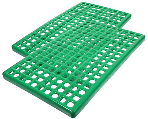 GALPADA 2 Stück Kaninchen Käfig Matten Käfigbodenmatte Aus Abs Hasen Bodengitter Mit Löchern Für Kaninchenstall Bodenplatten Bodenrost Für Kaninchen Kleintierkäfige Belüftung Und Abfluss