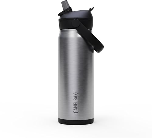 CAMELBAK Thrive Flip Straw VSS Trinkflasche, Stainless, 600 ml