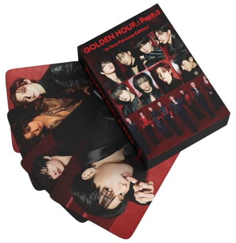 BCHMN ATZ Photocards, Kpop Merch Geschenke für ATZ, GOLDEN HOUR (55 Lomo Karten, A)