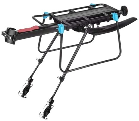 Porte-vélos réglable à dégagement Rapide avec Garde-Boue, Porte-Bagages arrière for VTT et vélos de Route