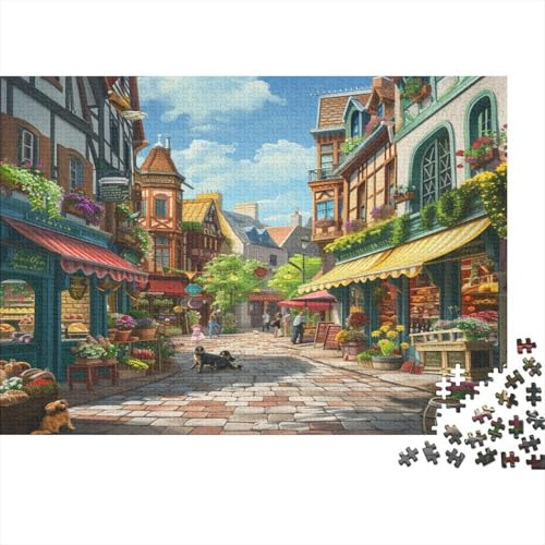 Europastraße Puzzles Für Erwachsene 1000 Teile Aus Premium Karton Premiumpuzzle Für Digital Detox Als Puzzle Zum Aufhängen EIN Mitbringsel 52x38cm/1000pcs