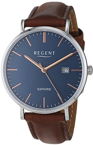 Regent HerrenArmbanduhr Analog Quarz Leder 11110816
