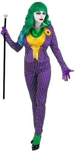 W WIDMANN MILANO Party Fashion - Horror Clown Kostüm | 3-teilig mit Jacke inkl. Bluse und Weste, Hose und Handschuhen, für Halloween, Karneval